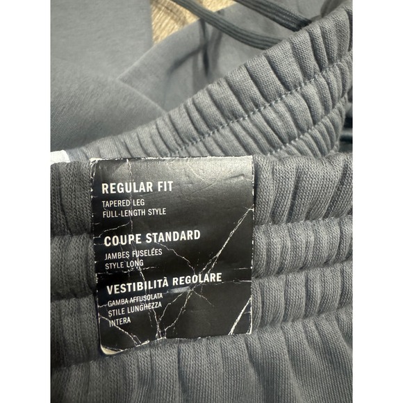 Adidas Mens Essentials 3-Stripes Fleece Tapered Cuff Pants Grey IX0169 Small - Picture 7 of 9